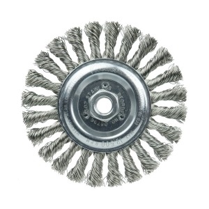 Arbor Hole Knotted Stainless Steel Wheel Brushes (Stringer Beads)