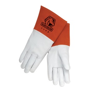 Black Stallion Pearl White Kidskin TIG Welding Gloves 35KE