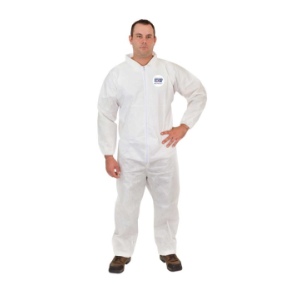 BodyFilter 95+ Coveralls with No Hood, Elastic Wrists and Open Ankles