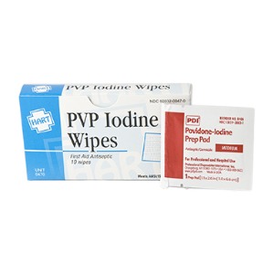 PVP Iodine Wipes