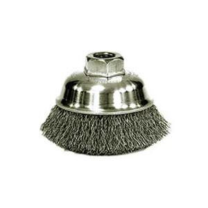 Internally Threaded Crimped Stainless Steel Cup Brushes