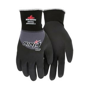 MCR Safety N96793 Ninja BNF Breathable Nitrile Foam w/ NFT Over the Knuckle Dipped Gloves