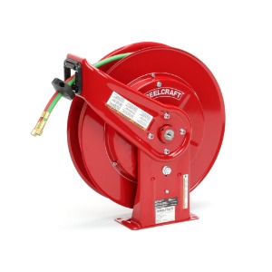 Single Arm Retractable Twin Welding Hose Reels