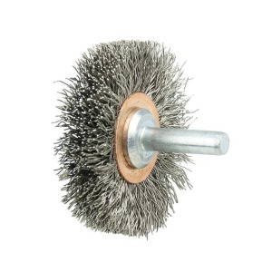 Stem Mounted Crimped Stainless Steel Wire Wheel Brushes