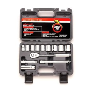 Cougar Pro 1/4" Drive 13-Piece 6 Point Socket Set with Metal Box