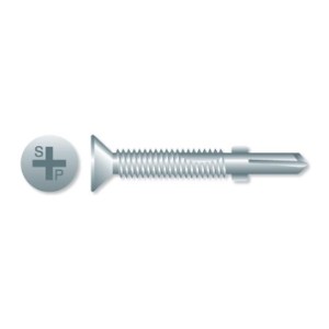 Flat Head Self Drilling TEK Screws with Wings