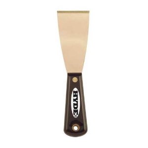 Hyde® Tools Black & Silver® Series Non-Spark Brass Putty Knives