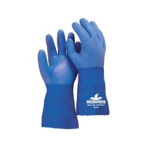 MCR Safety 6632 Blue Coat PVC Chemical Resistant Gloves