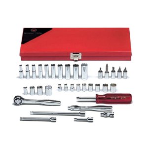 Wright Tool 1/4" Drive 35 Piece Sockets, Screwdriver Socket and Bit Set