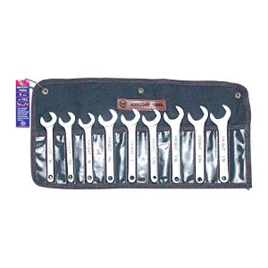 Wright Tool 9-Piece Service Wrench Set with Denim Tool Roll